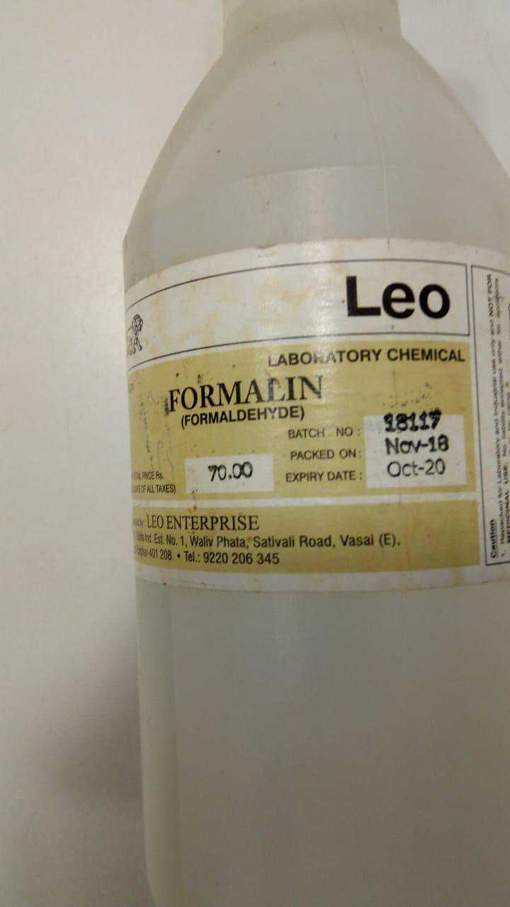 LEO FORMALIN BOTTLE